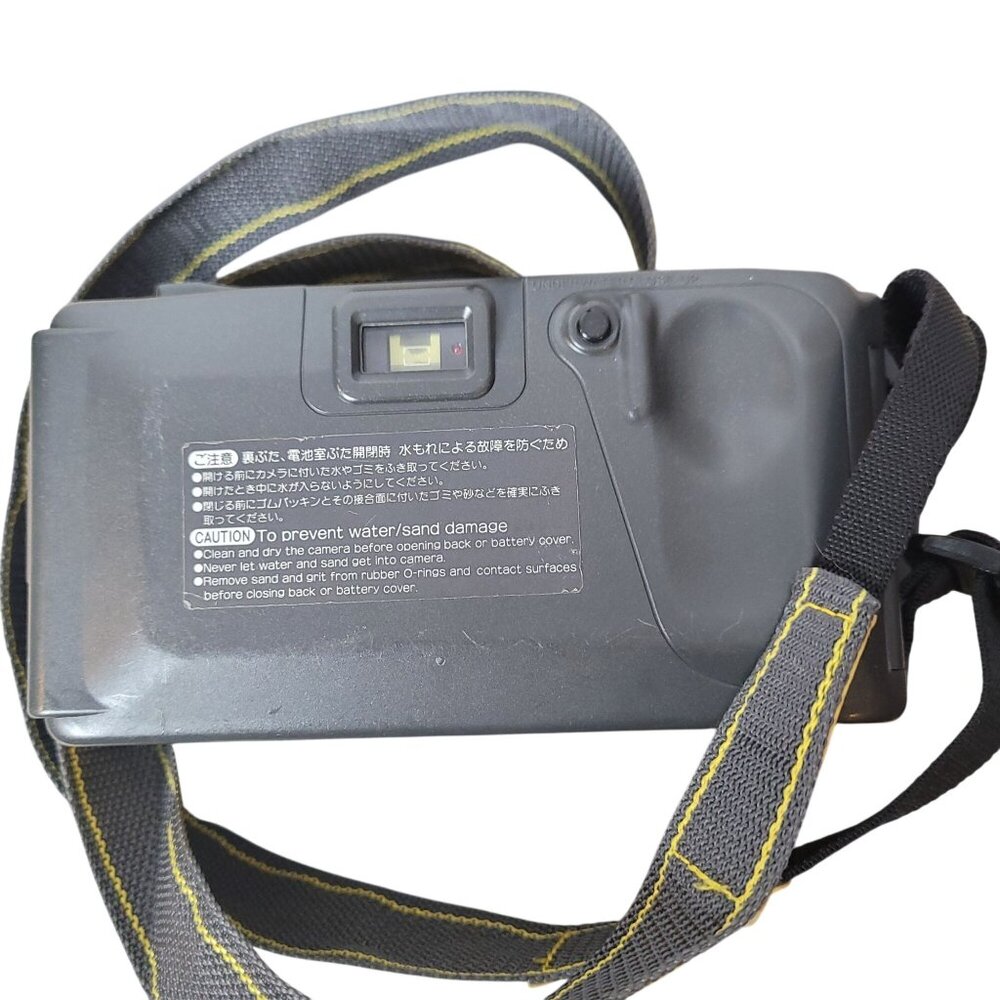 Vintage Minolta Weathermatic Dual 35mm Waterproof Camera Yellow With Strap - Picture 5 of 12